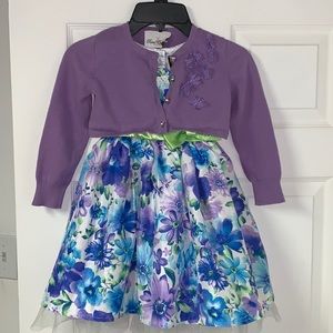 Pink &  Violet Floral Dress